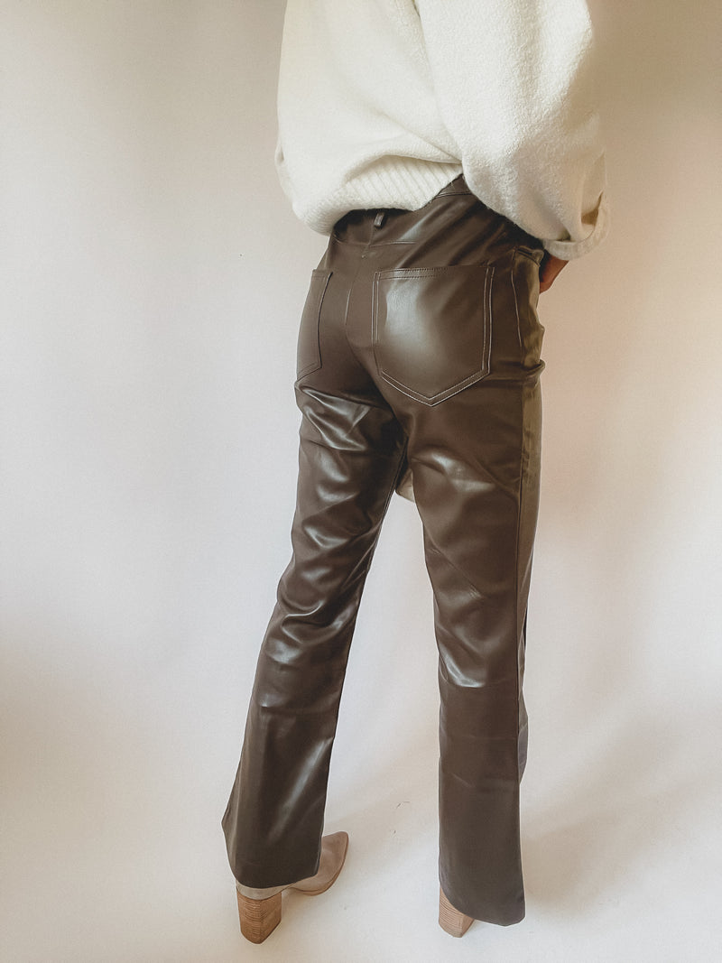 New York Minute Leather Pants